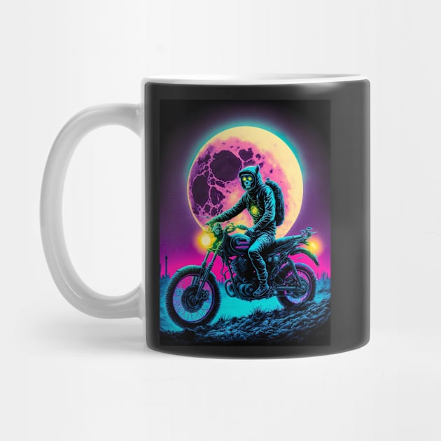 Cyber Monkey Riding Dirt Bike by KoolArtDistrict